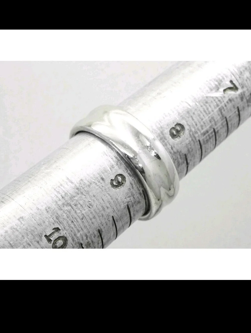 Diana Designer 7mm Wide Wedding Band Ring Palladium Size 8.75